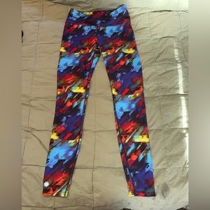Athleta multicolored leggings XS